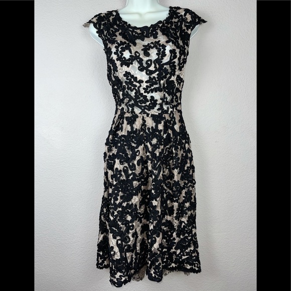 Yoana Baraschi Sheer W/full slip Lace & Ribbon Dress - Picture 2 of 9